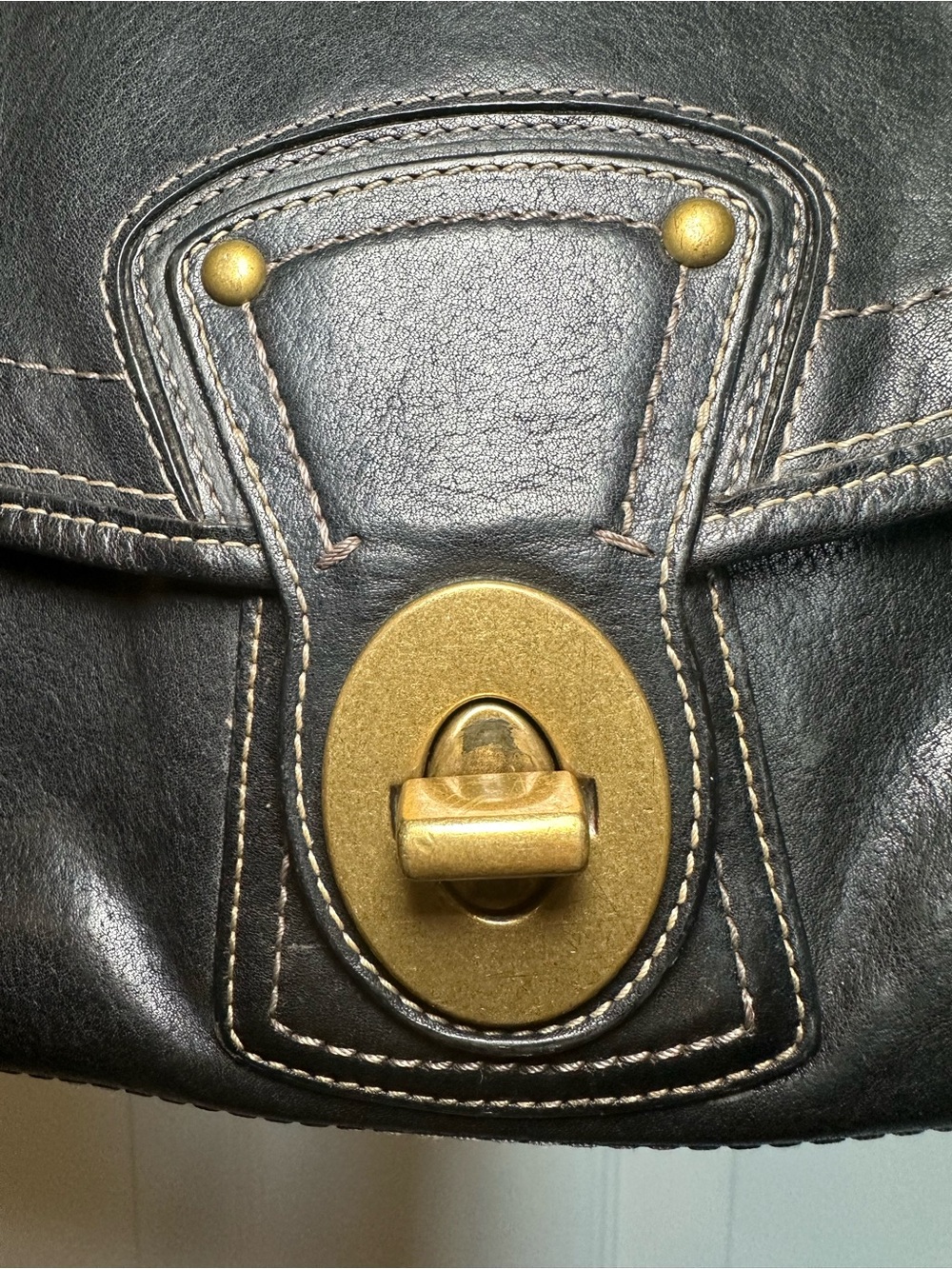 COACH Legacy Ali Flap Shoulder Bag Black Leather Y2K Vintage - Picture 8 of 14